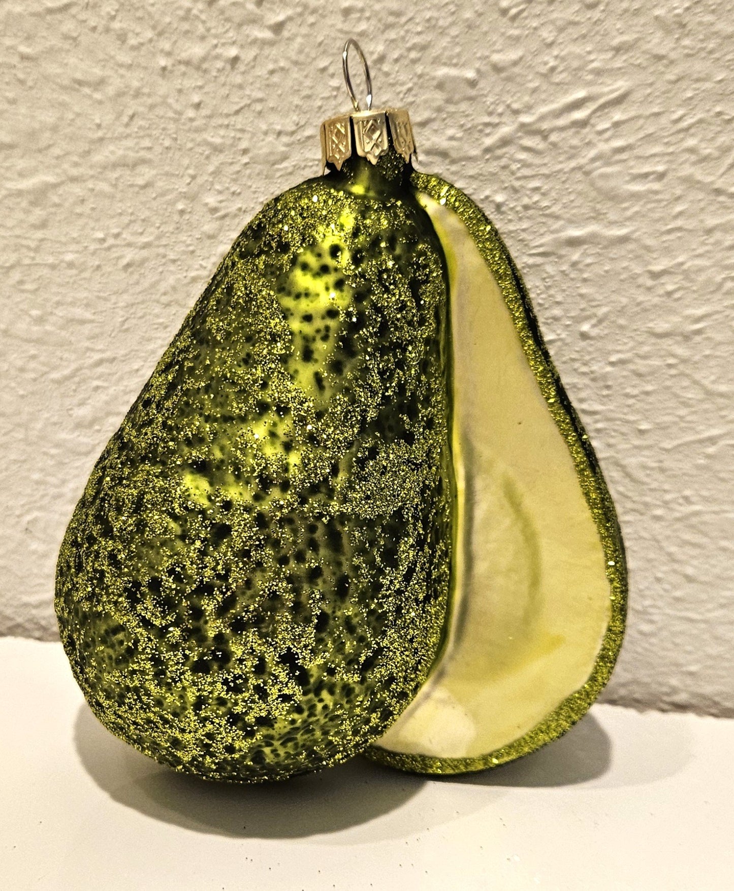 Avocado Glass Christmas Tree Hanging Ornament