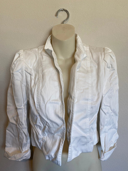 Womans Vintage Fashionable White Blazer