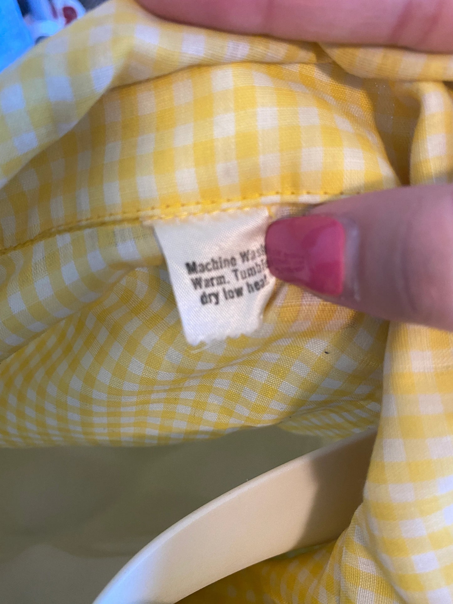 Vintage Women's Yellow Blouse, Yellow Scarf, Denim Jacket, Denim Skirt