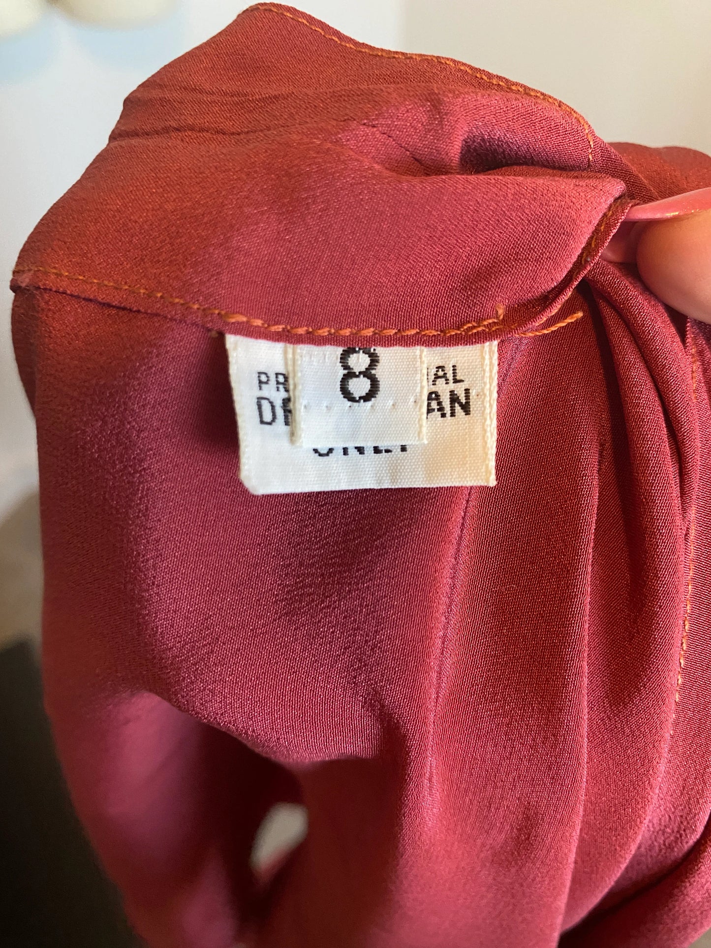 Vintage Women's Clothing Mauve Pink Skirt