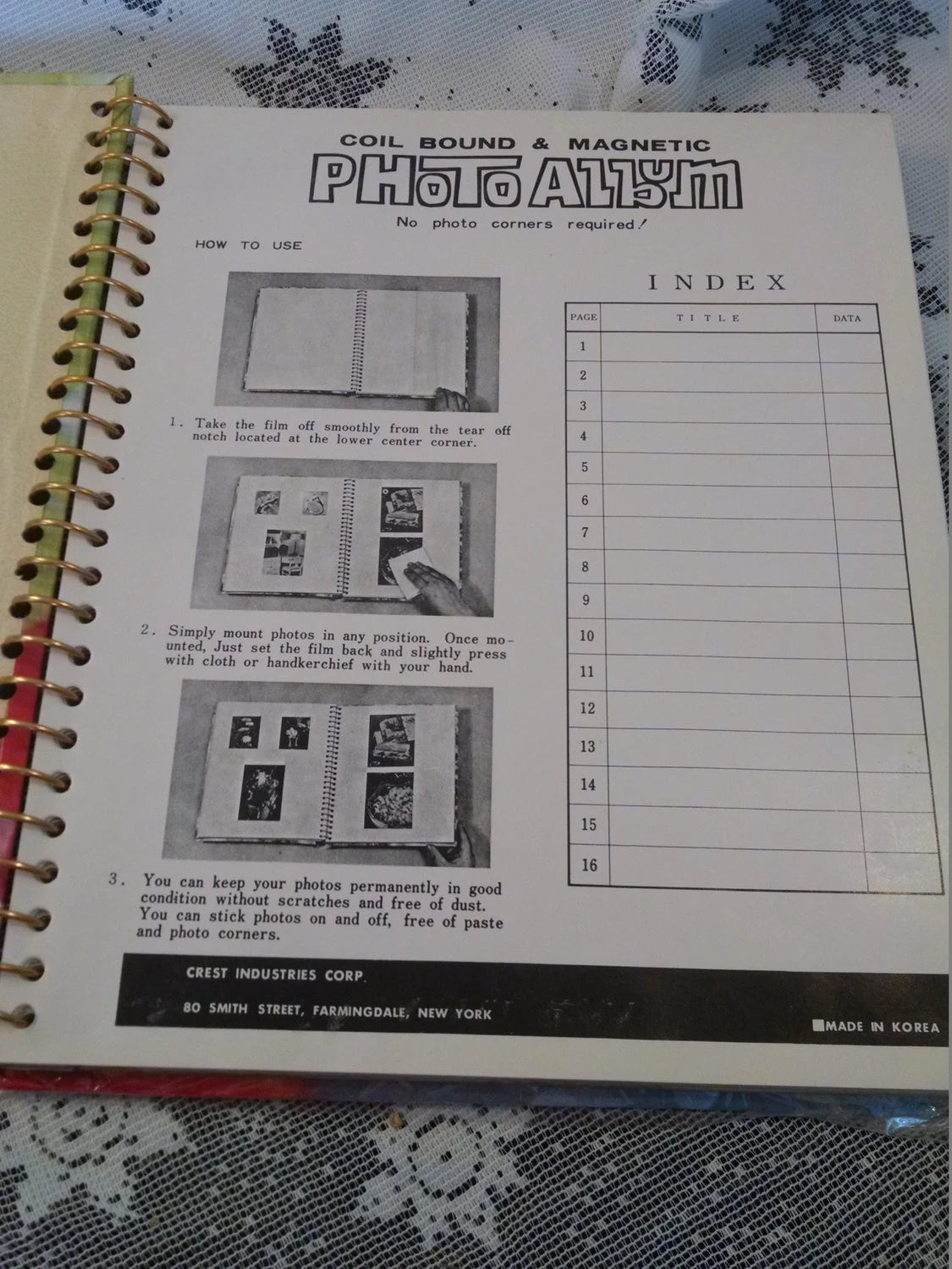 1960's Vintage Baby Photo Album and Baby Book