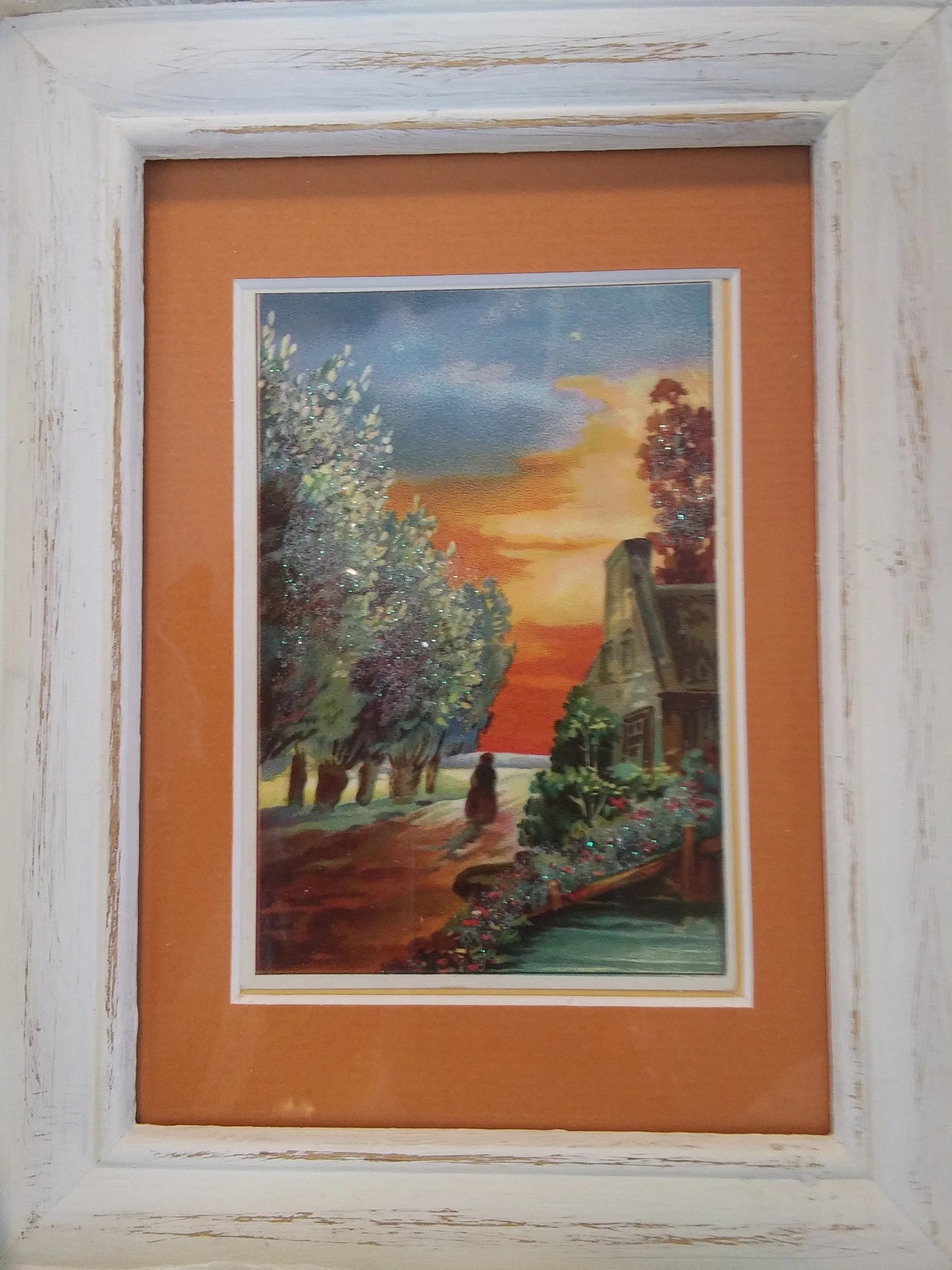 1930's Vintage Framed Homestead Postcard