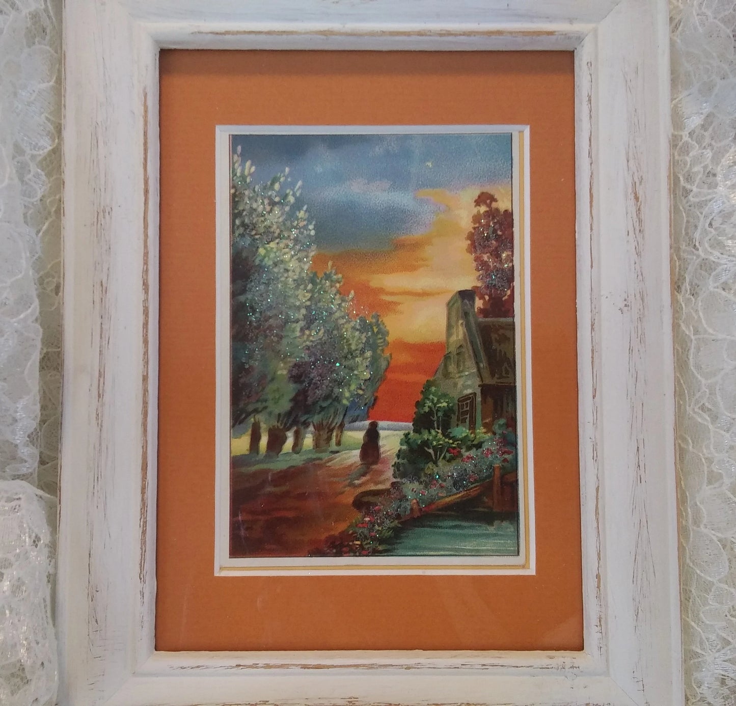 1930's Vintage Framed Homestead Postcard