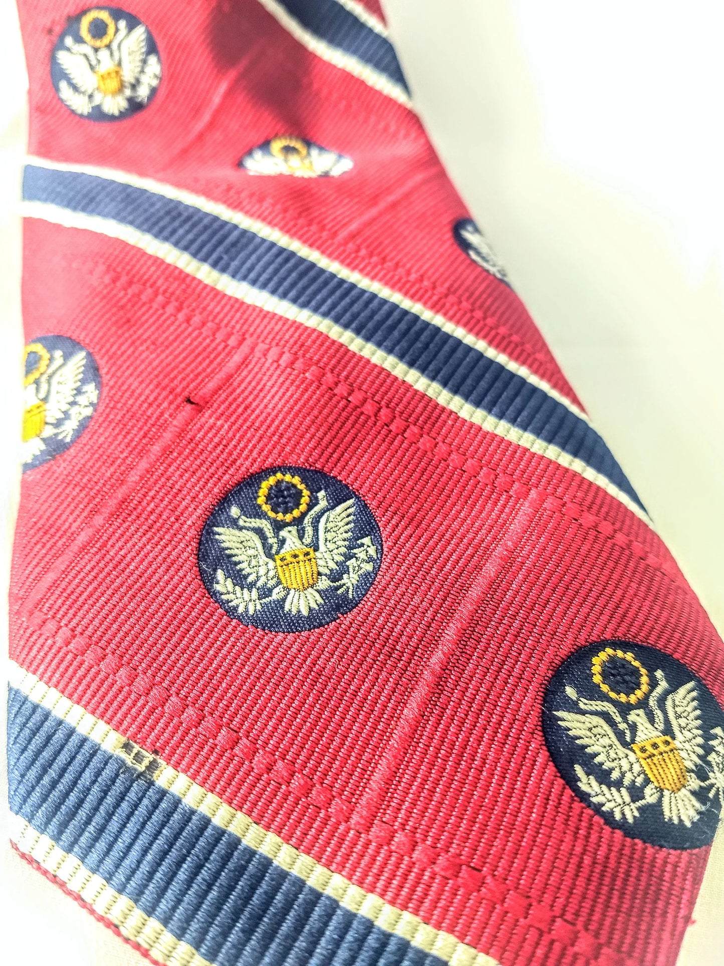 Vintage Men's Tie Bicentennial Collection Red White and Blue Patriotic Menswear
