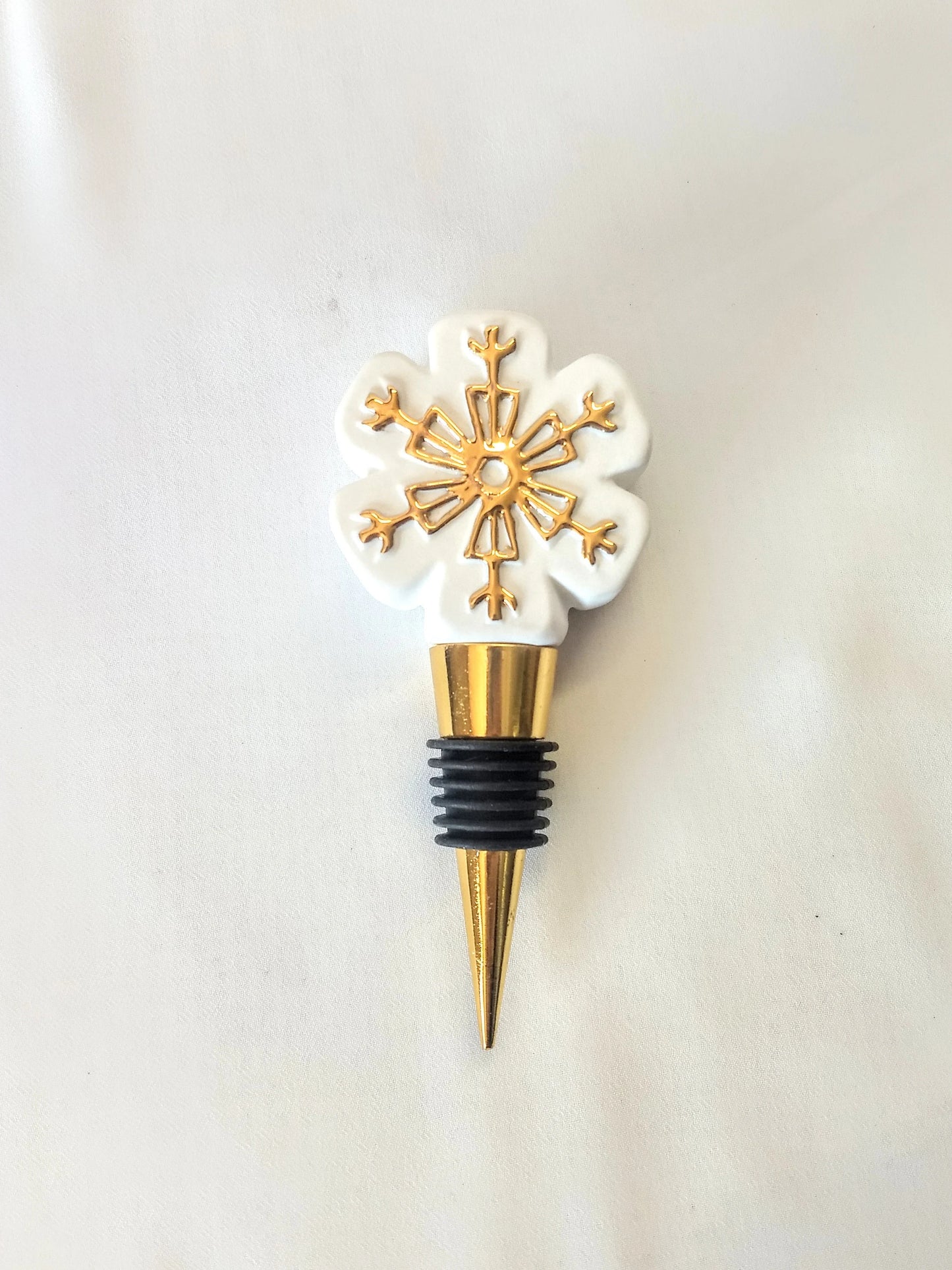 Snowflake Hallmark Bottle Stopper