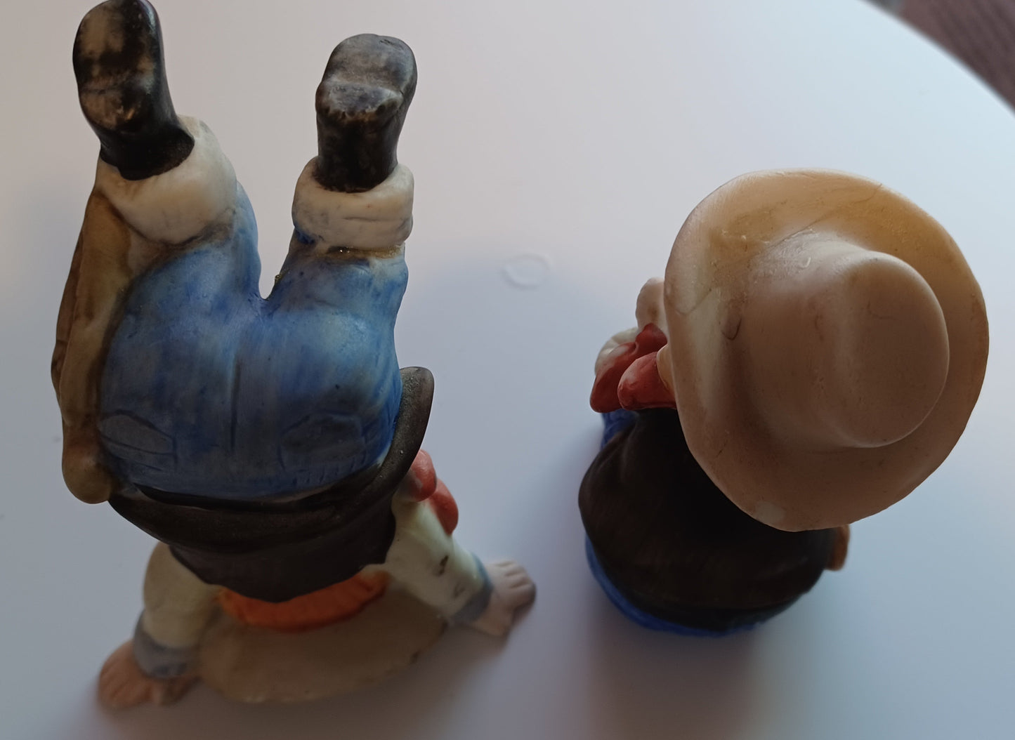 Vintage Toddler Cowboys - set of 2 ceramic figurines