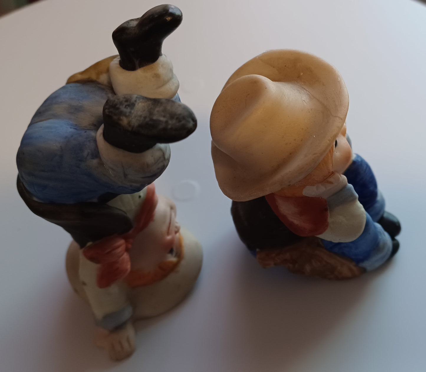 Vintage Toddler Cowboys - set of 2 ceramic figurines