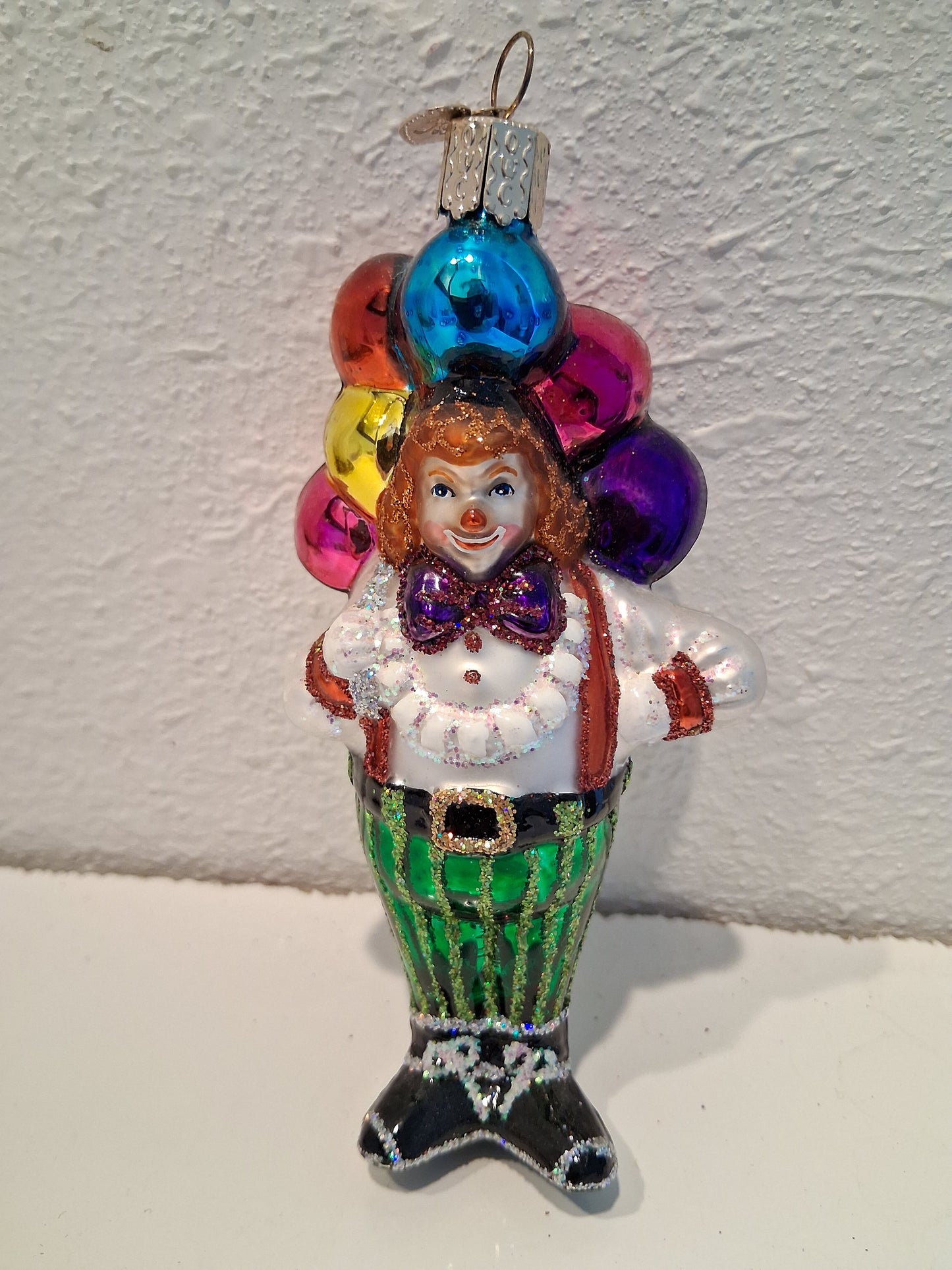 Circus Clown Blown Tree Ornament by Old World Christmas - RETIRED