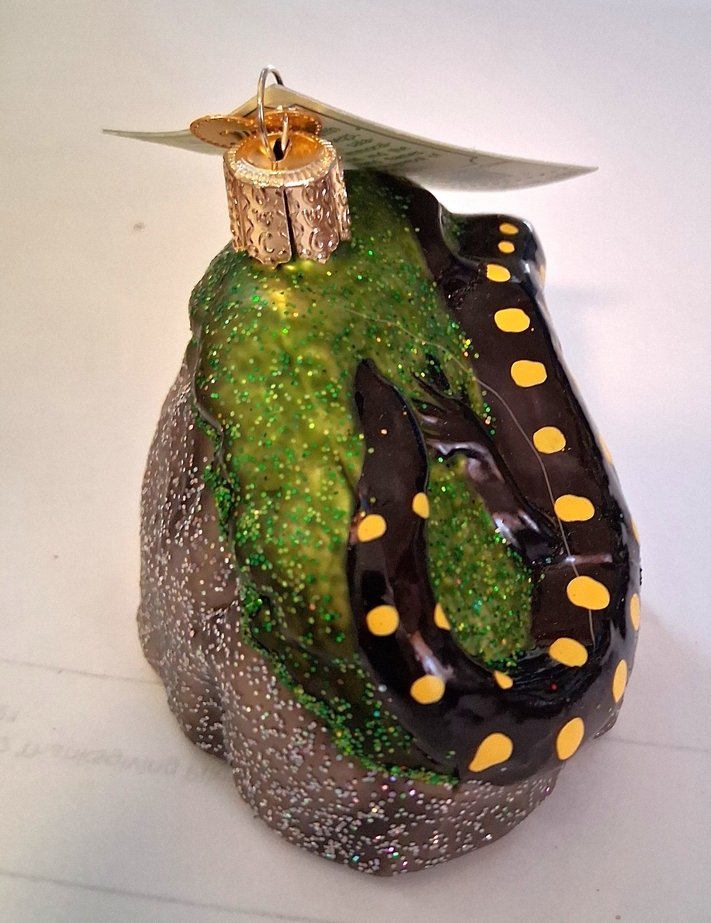 Salamander - Blown Glass Hand Painted Tree Ornament by Old World Christmas - RETIRED