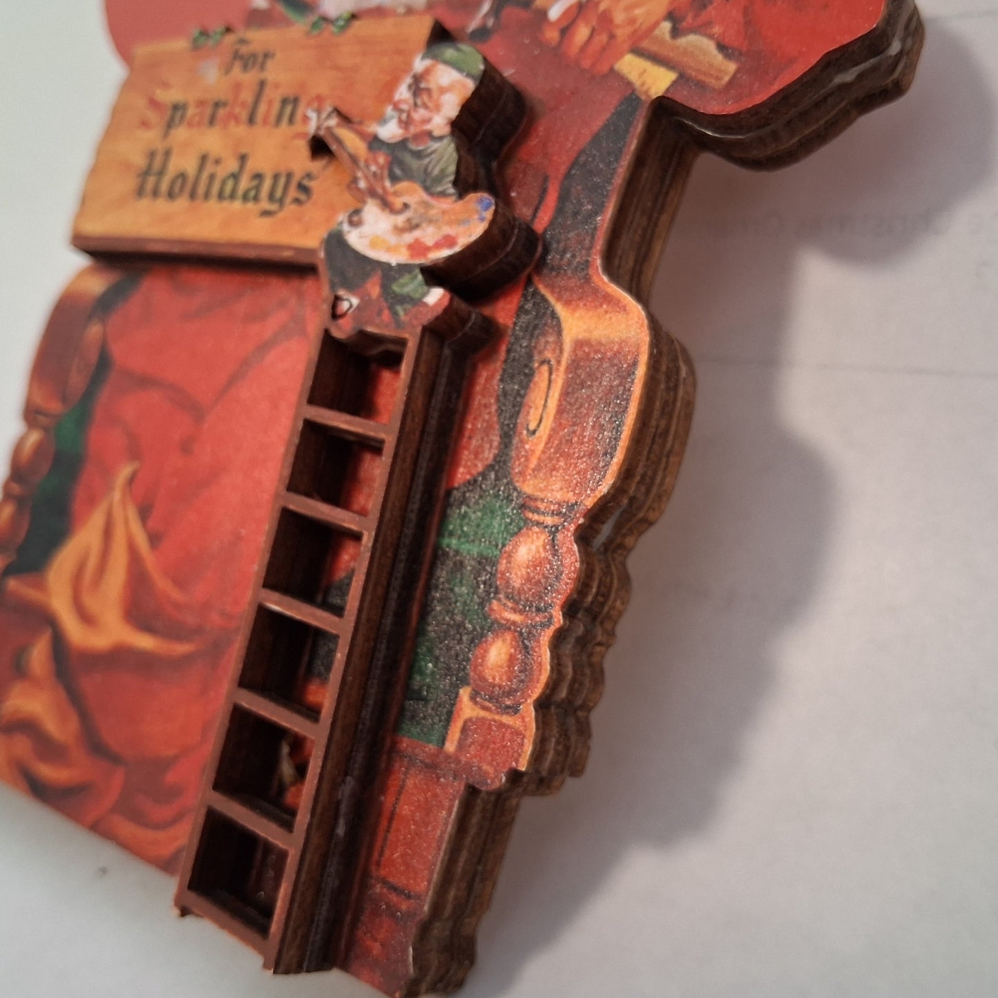 Coca Cola Sparkling Holidays - Vintage-themed Wooden Tree Ornament - Ginger Cottages