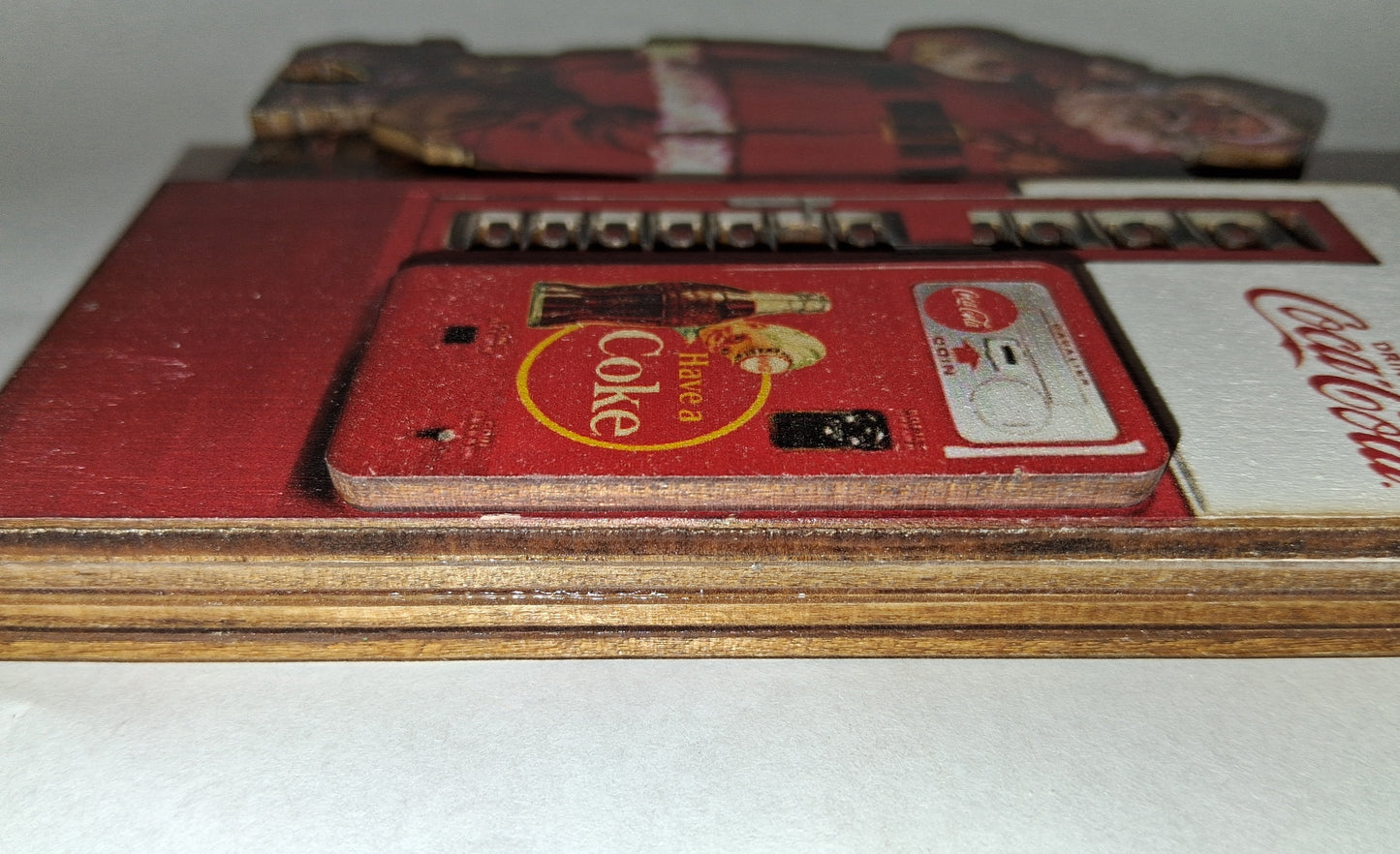 Coca Cola Santa Soda Machine Santa Christmas Tree Ornament by Ginger Cottages