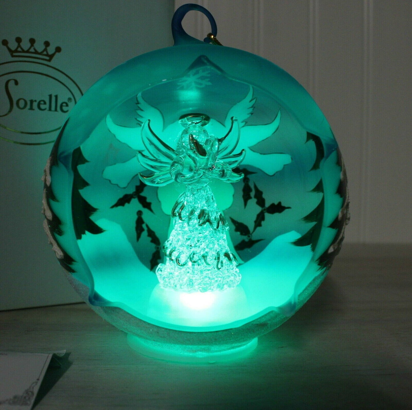 Sorelle Winter Sky Angel Globe with Color Changing Light