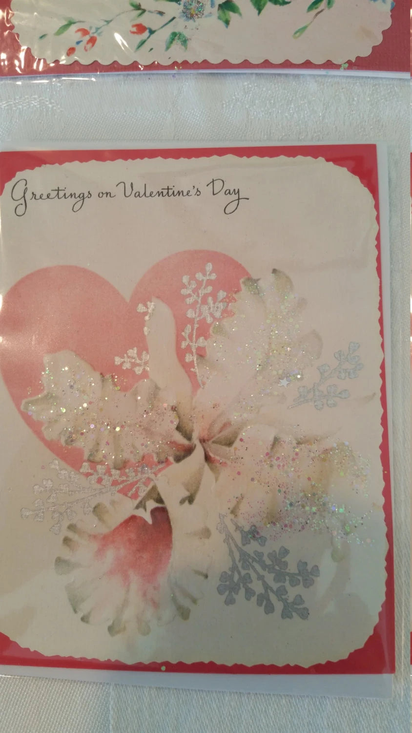 Set of 4 Vintage Handmade Valentine's Day Cards