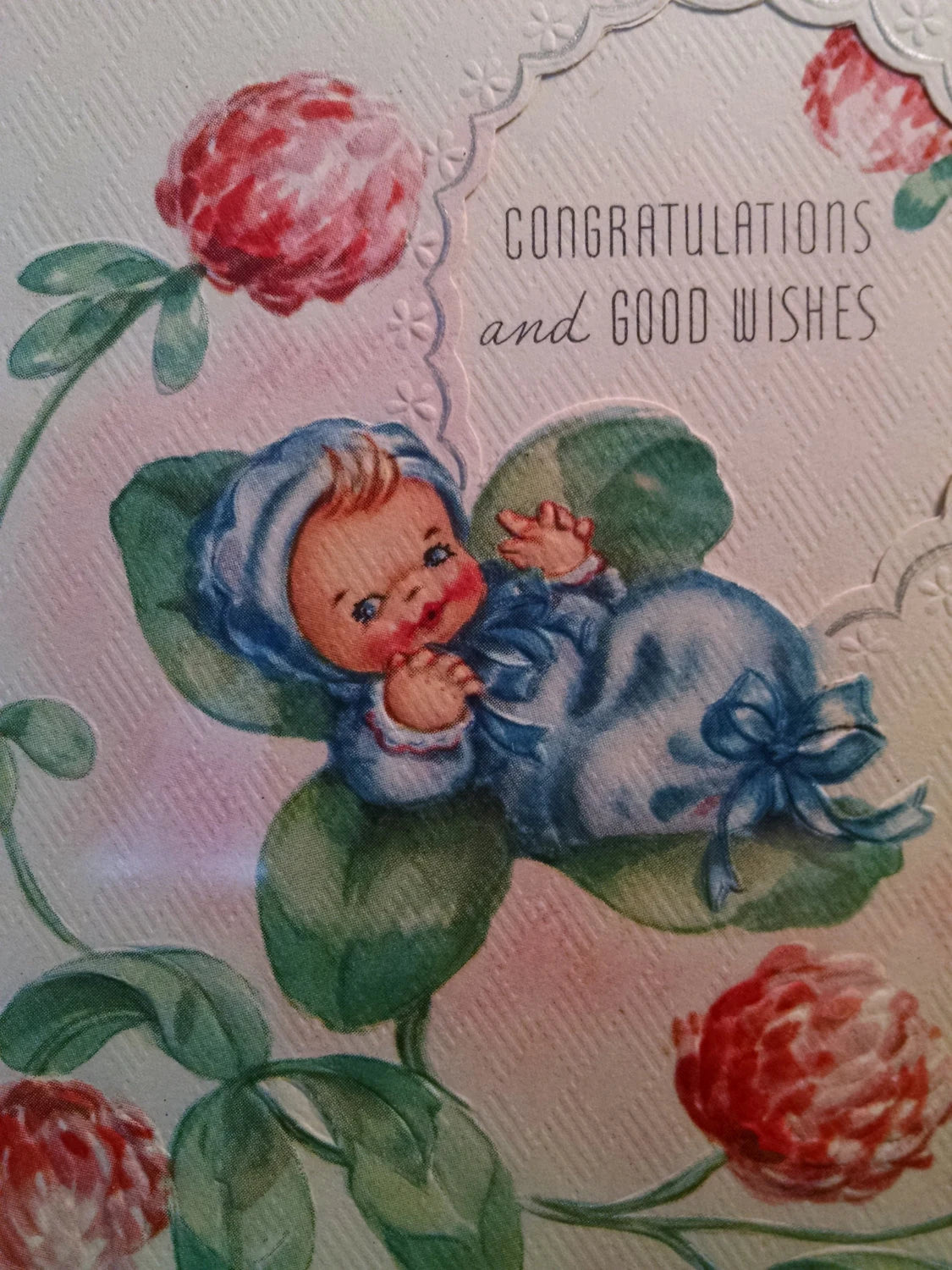 Vintage Framed Print Baby Boy New Baby Gift