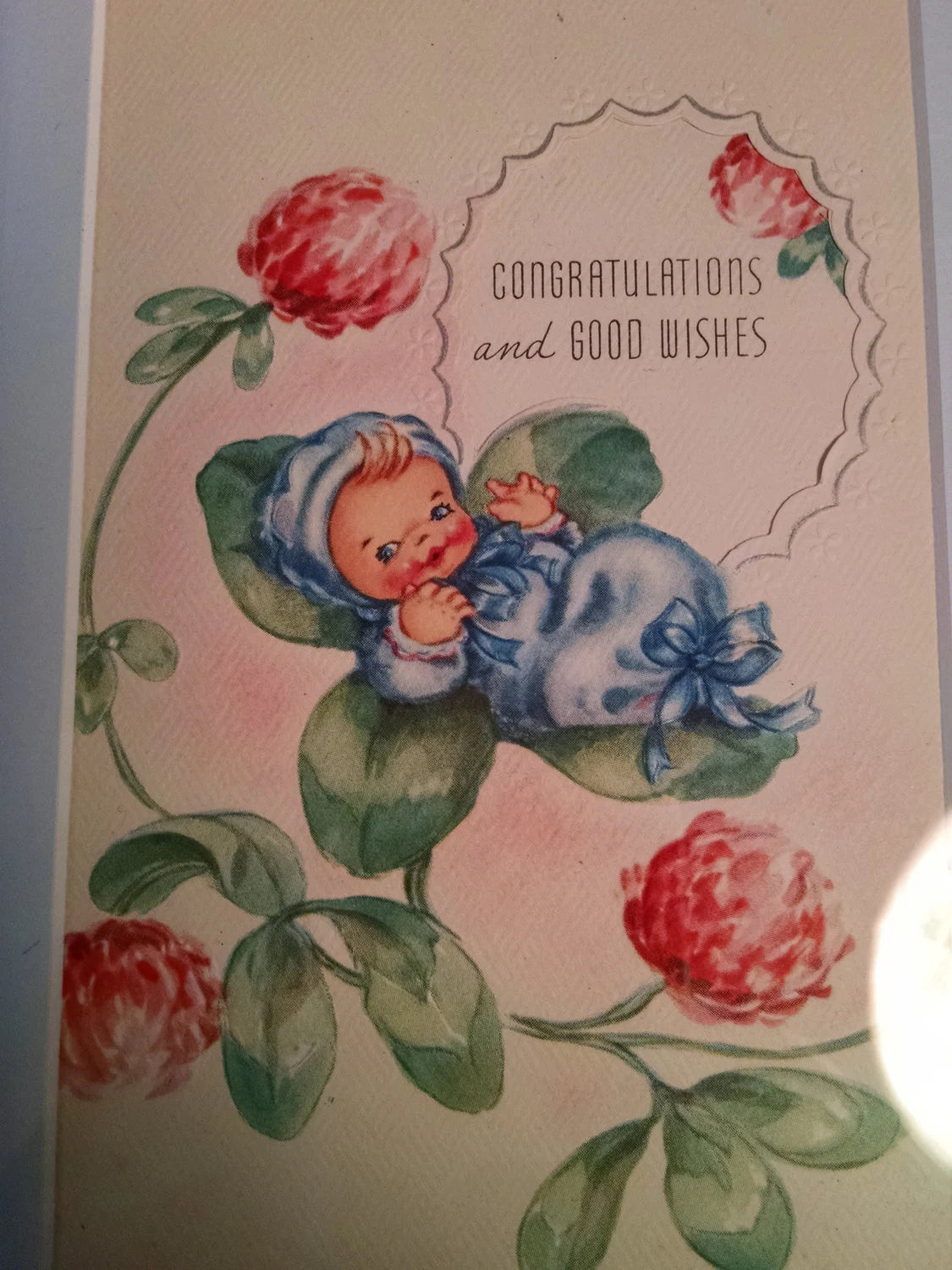 Vintage Framed Print Baby Boy New Baby Gift