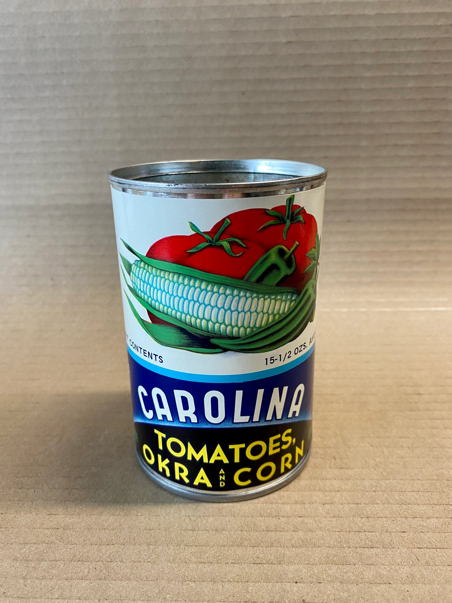 Vintage Label Set of 3 Fruit & Veggie Cans
