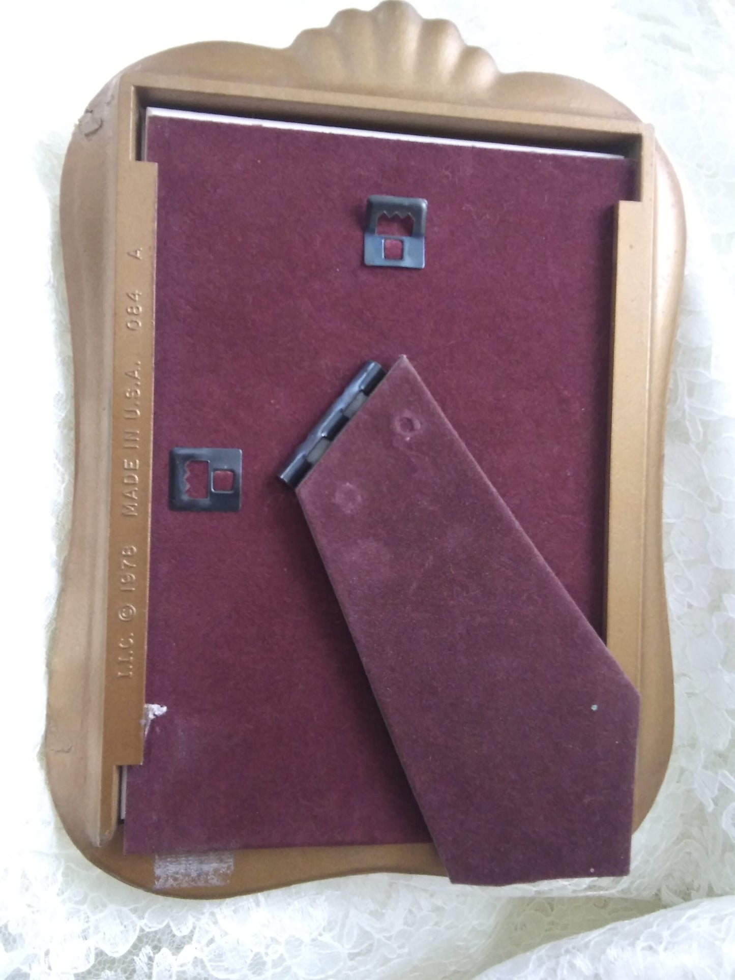 Vintage Early 1900's Framed Postcard Picture