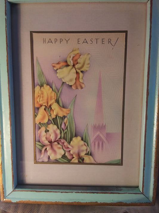 1900's Vintage Framed Postcard