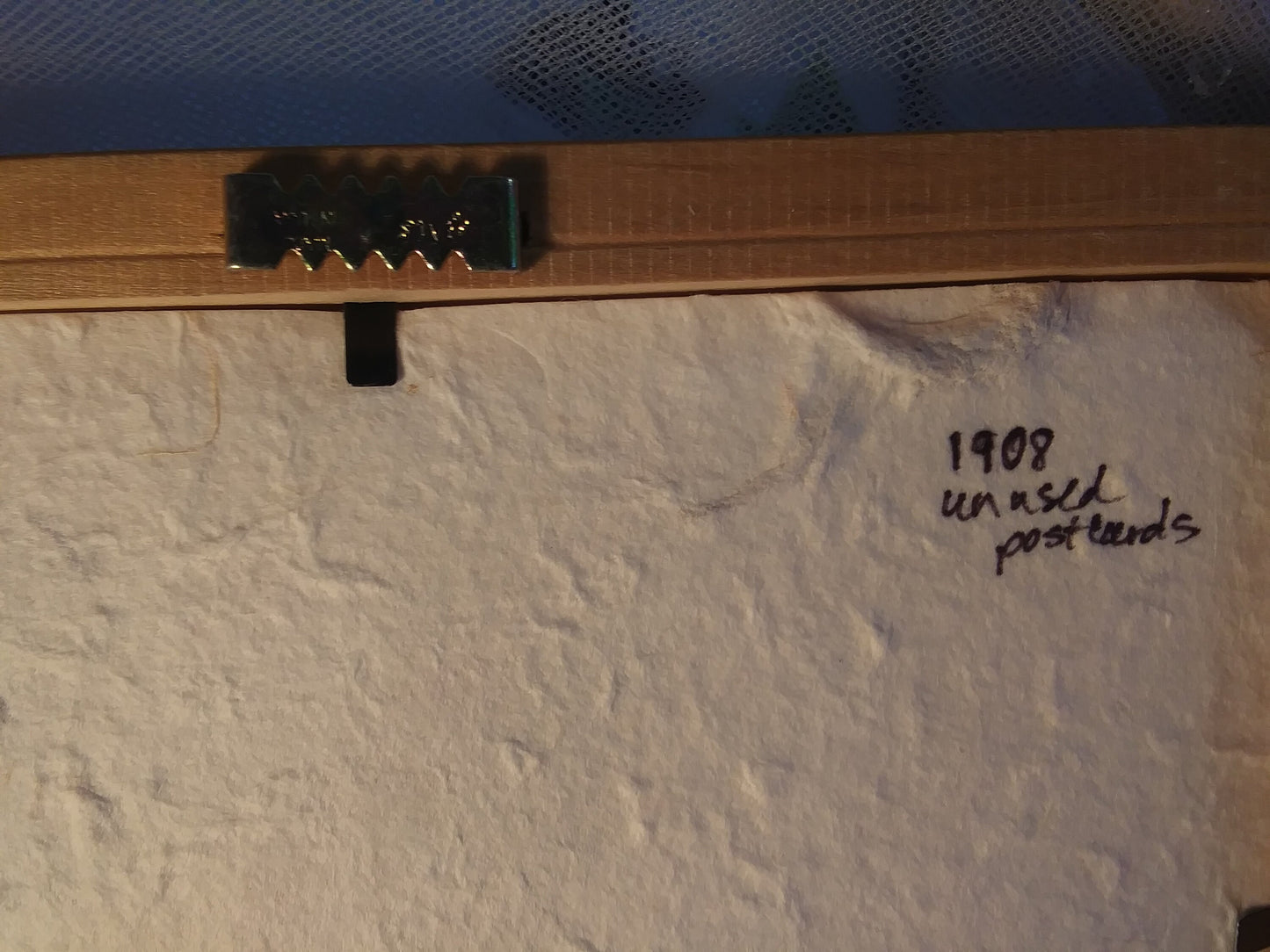 1908 Vintage Framed Best Wishes Postcard