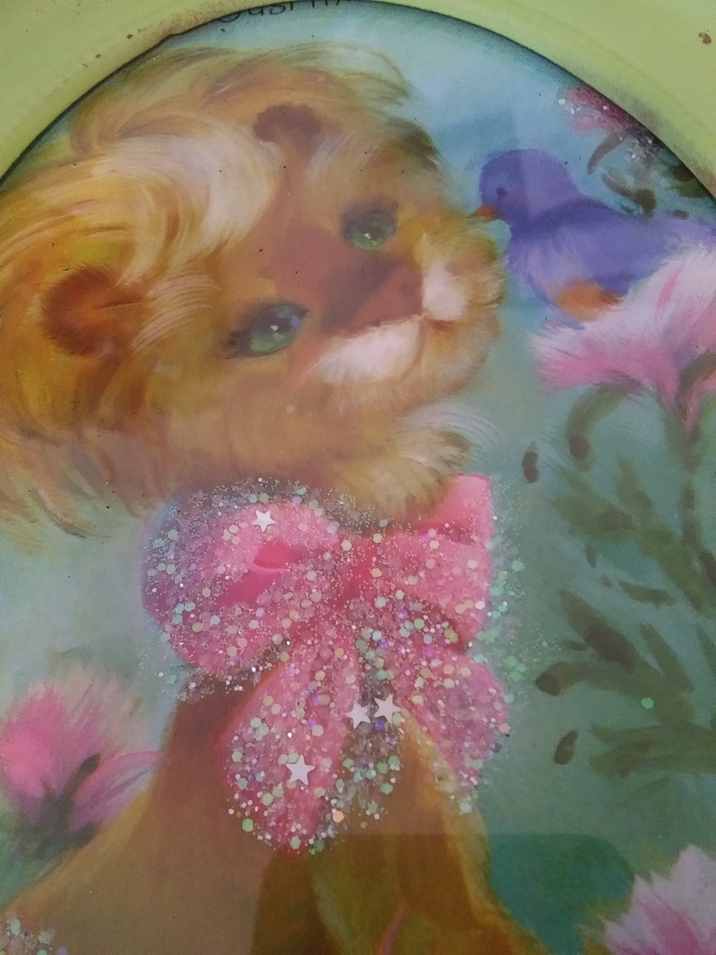 1960's Vintage Framed Lion Picture