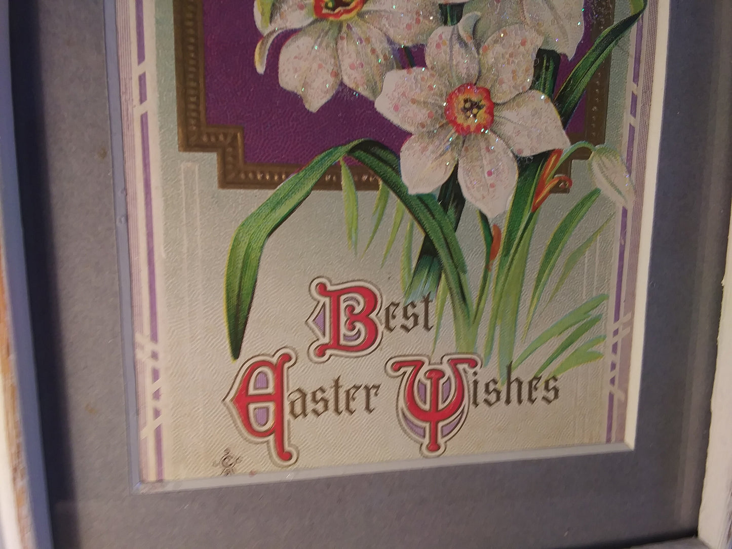 Early 1900's Vintage Framed Picture Postcard