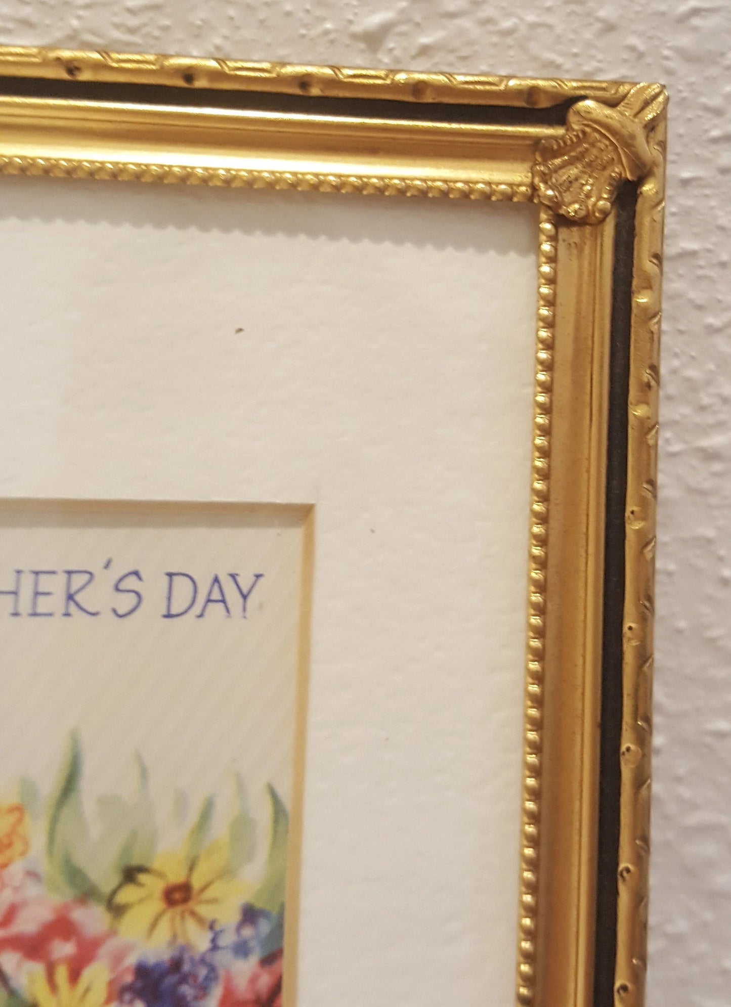 Vintage Framed Mother's Day Card