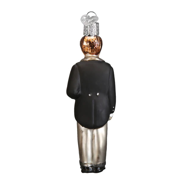 Groom Brunette Old World Christmas Ornament