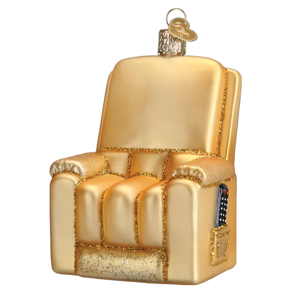 Favorite Recliner Glass Ornament Gift for Dad by Old World Christmas®