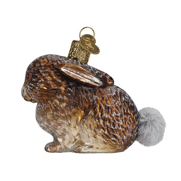 Vintage Cottontail Bunny Old World Christmas Glass Ornament and Easter Basket Gift