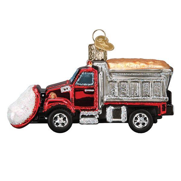 Snow Plow Old World Christmas Blown Glass Tree Ornament