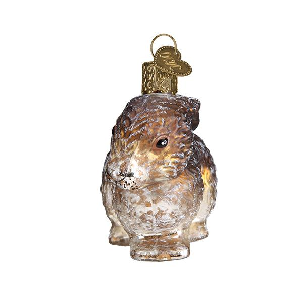 Vintage Cottontail Bunny Old World Christmas Glass Ornament and Easter Basket Gift