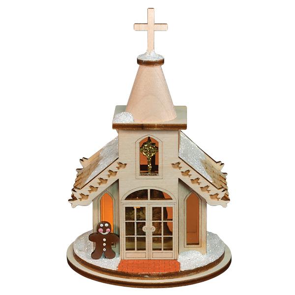 Ginger Cottages Nativity Chapel - Old World Christmas Ornament