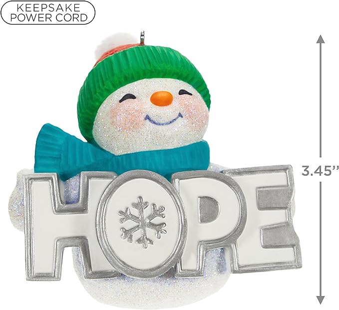 Season of Hope Snowman - Magic Light Hallmark Keepsake Ornament 2023