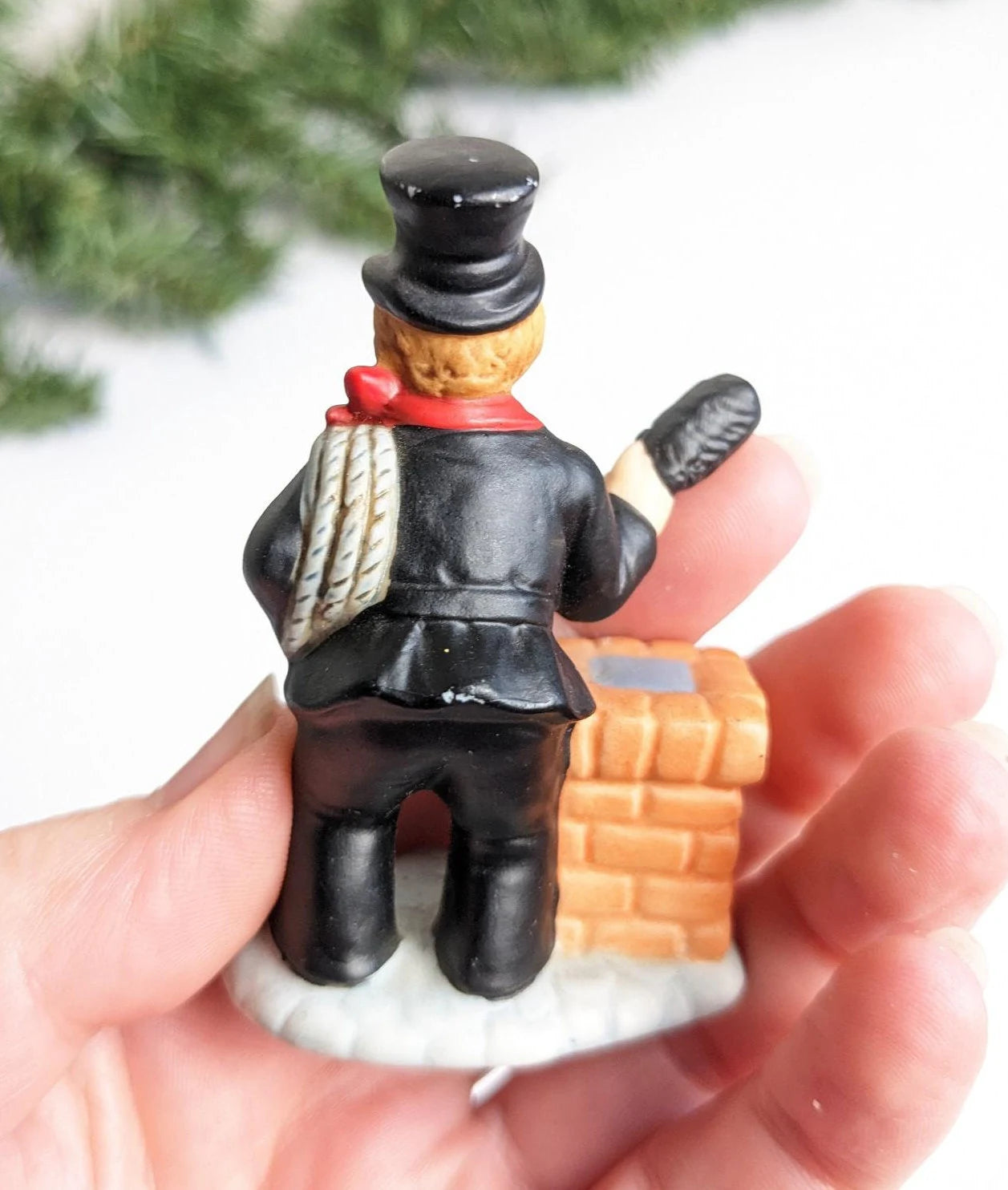 Vintage 1990 Colonial Christmas Village Sylvester Sweeney Figurine