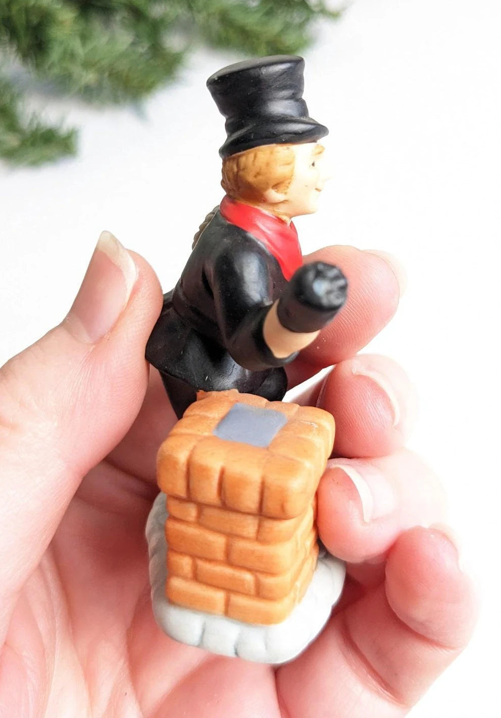 Vintage 1990 Colonial Christmas Village Sylvester Sweeney Figurine