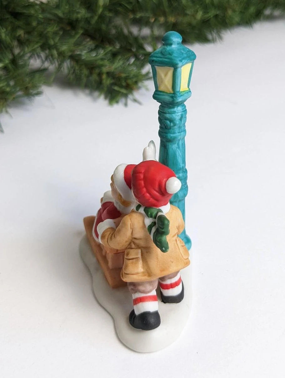 Lefton Colonial Christmas Village Boy & Girl