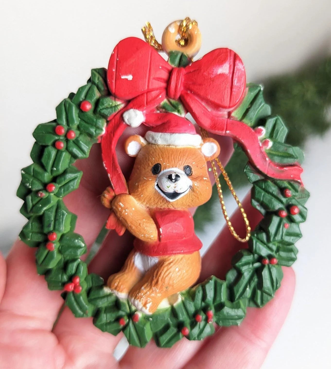 Vintage Animal Critter Wreath Ornaments