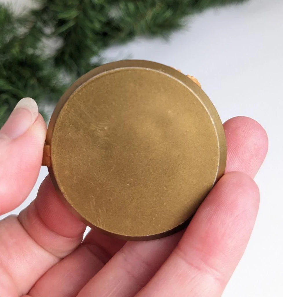 Vintage Sleeping Mouse Candlestick Christmas Figurine