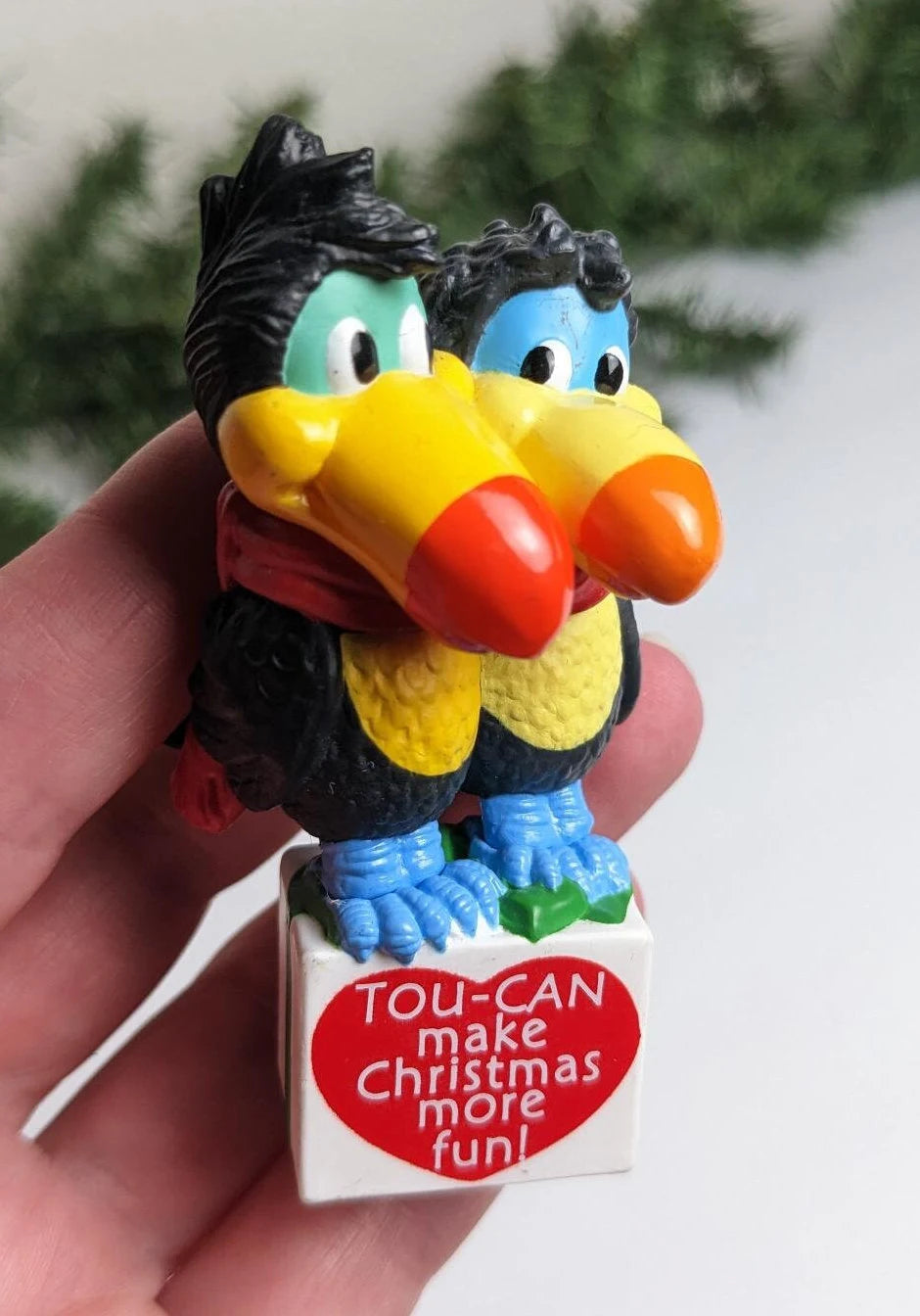 TOU CAN LOVE Toucan Couple Adorable Hallmark Christmas Ornament