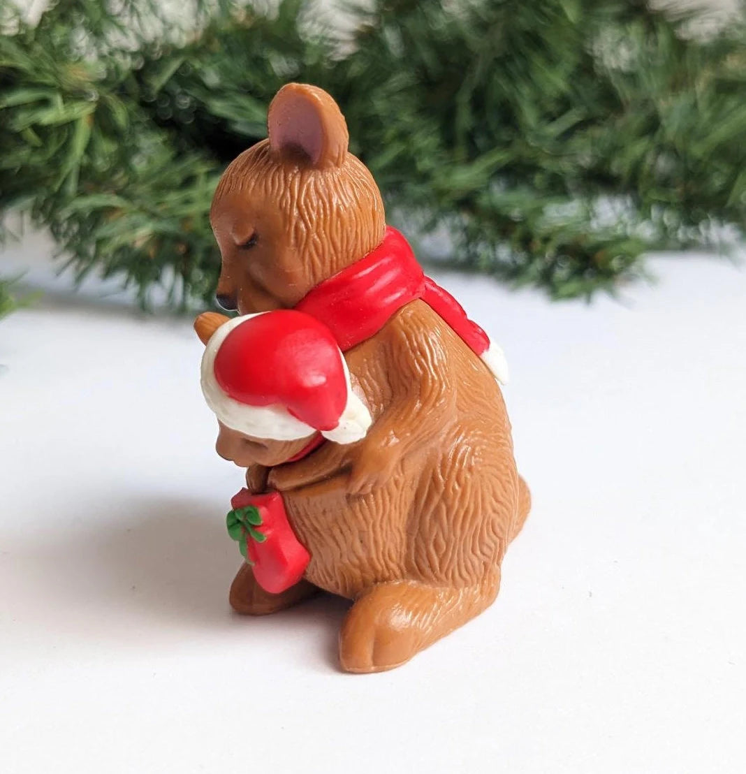 Vintage Hoppy Holidays Kangaroo Christmas Ornament