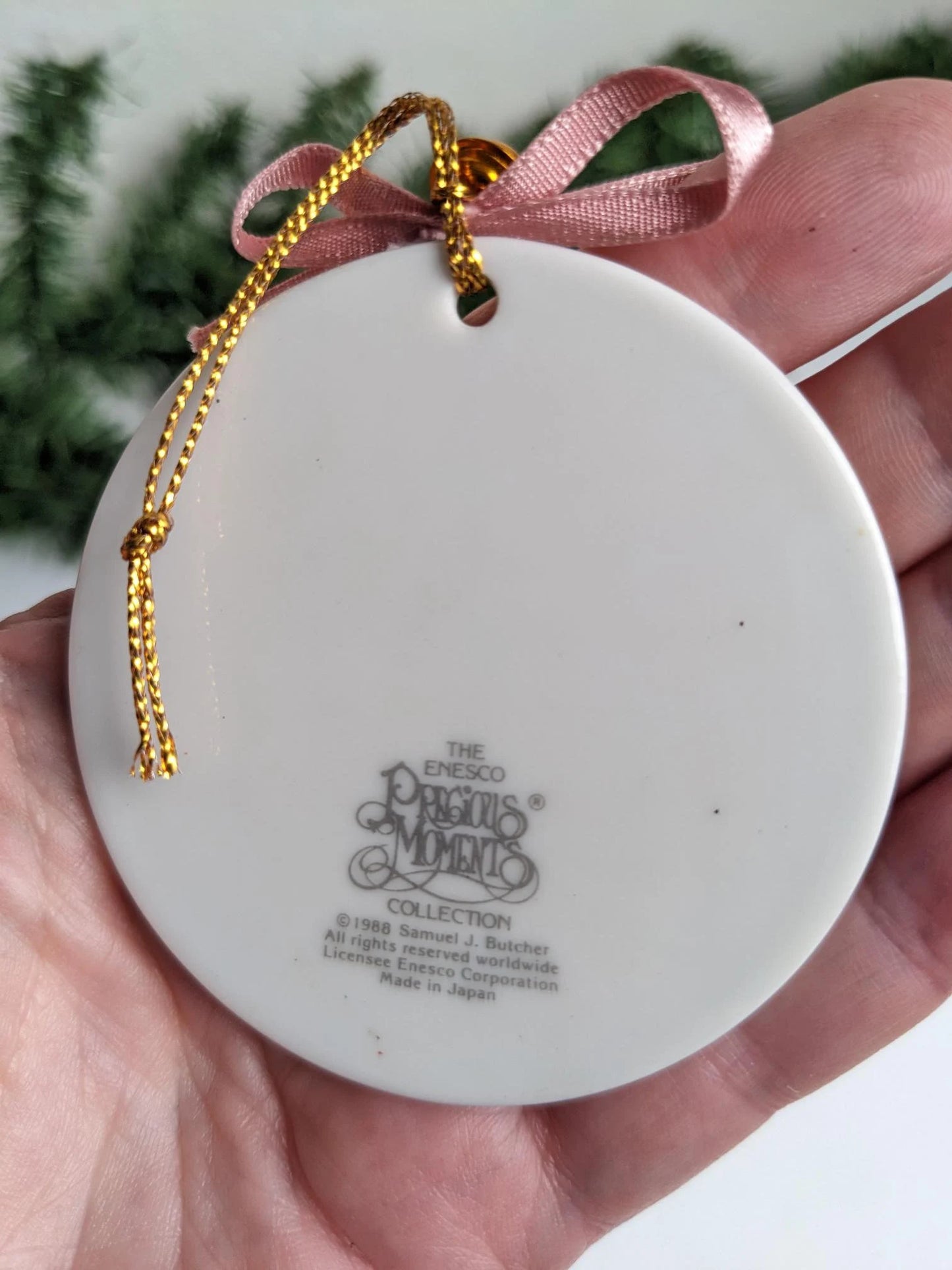 Vintage Precious Moments Ballerina Christmas Ornament