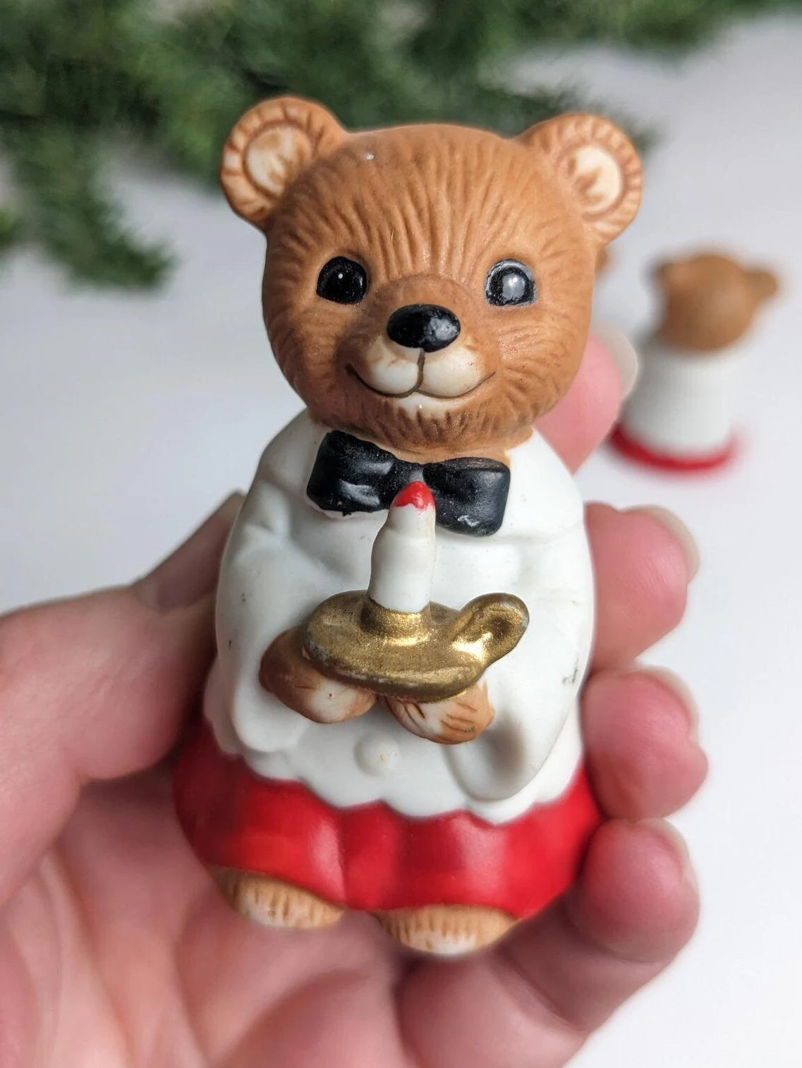 Vintage Homco Choir Bears Christmas Figurines