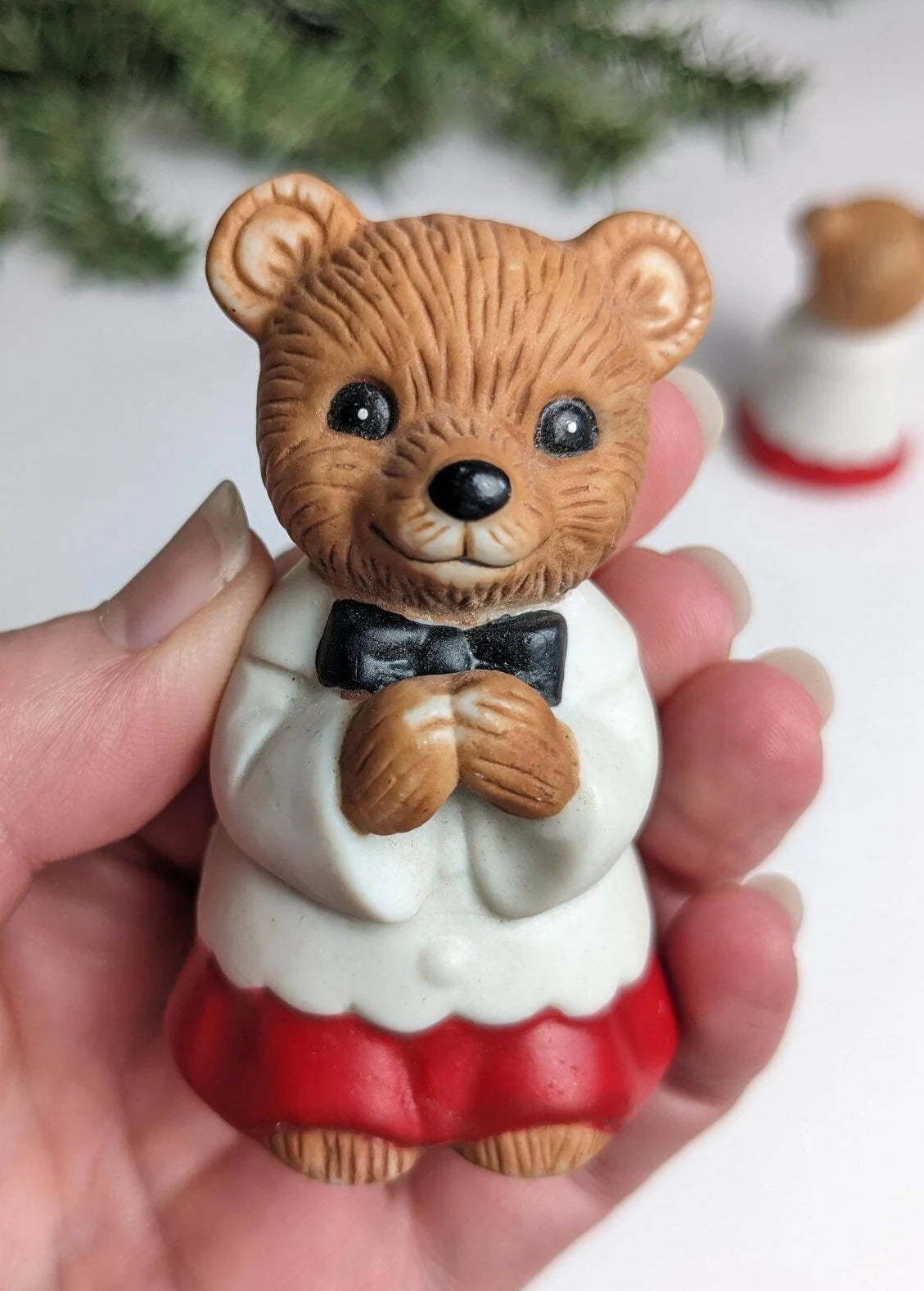 Vintage Homco Choir Bears Christmas Figurines