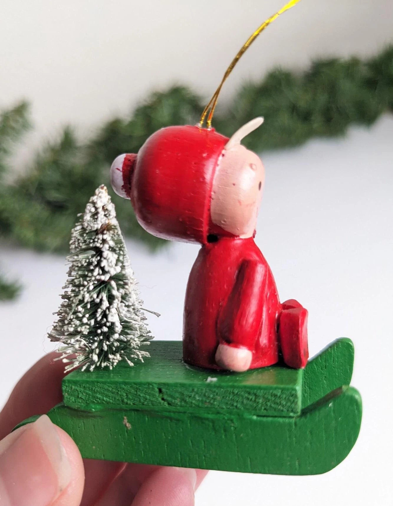 Vintage Wooden Christmas Ornaments