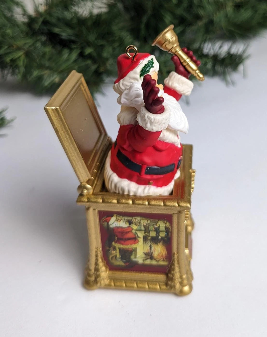 Santa Certified Jack in the Box Christmas Ornament