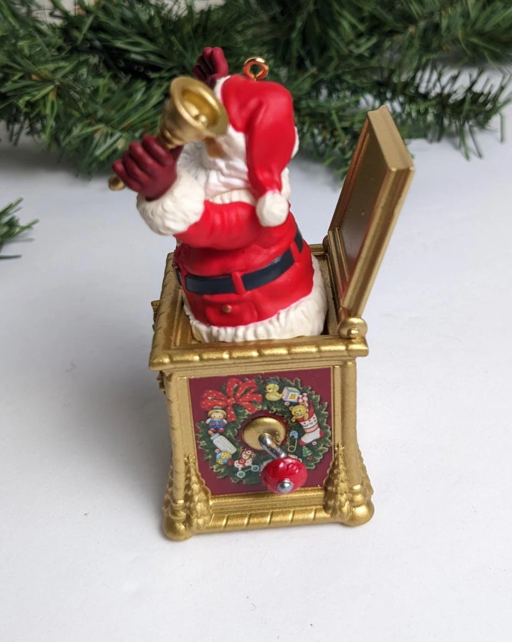 Santa Certified Jack in the Box Christmas Ornament