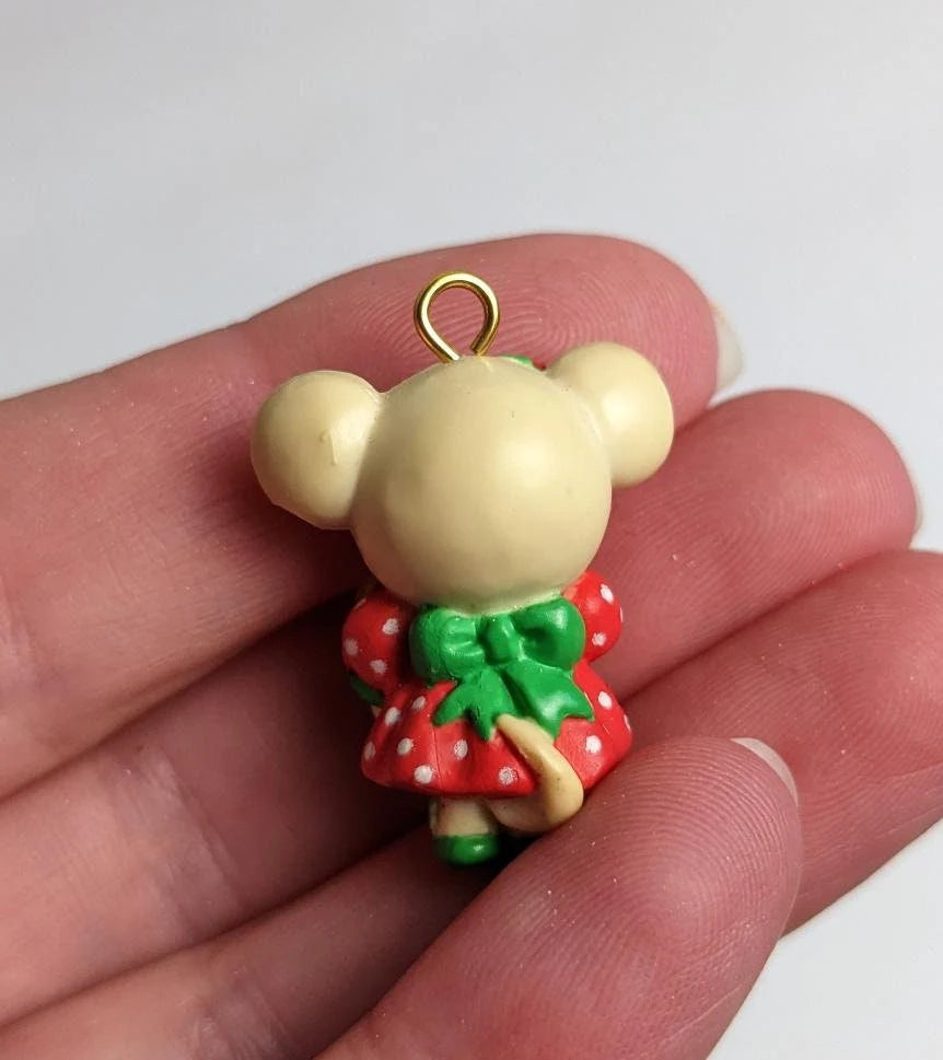 Vintage Merry Little Christmas Miniature Mice Ornaments