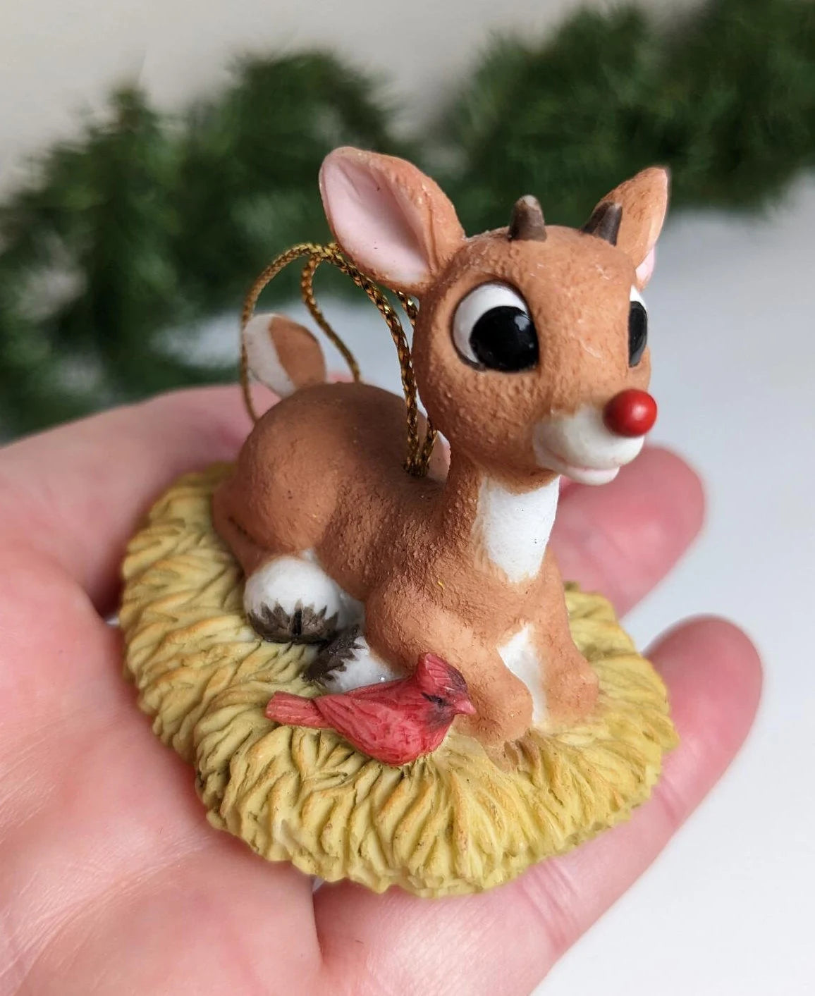 Vintage Rudolph the Red Nosed Reindeer Christmas Ornament