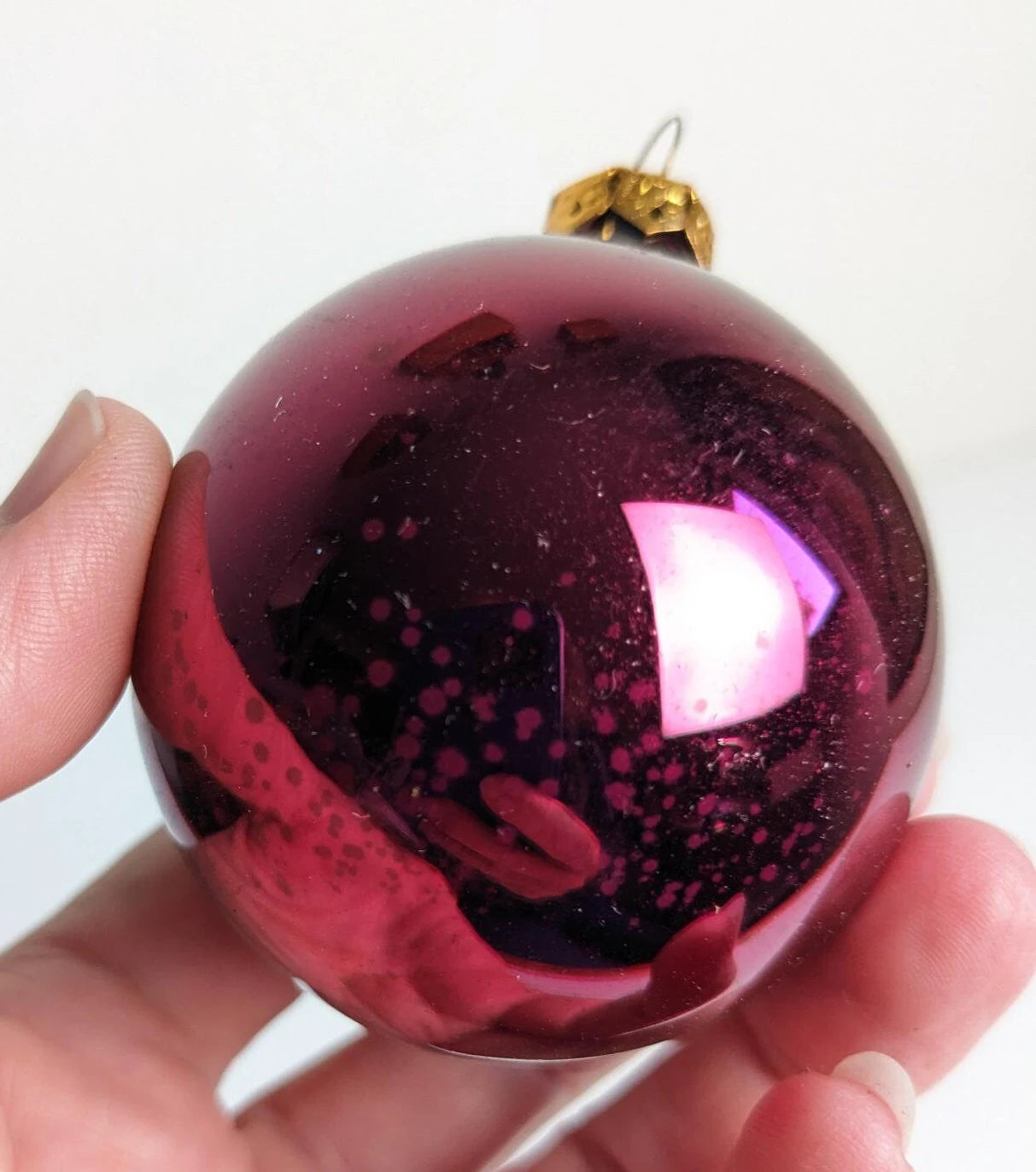 Vintage Magenta Purple Ornaments
