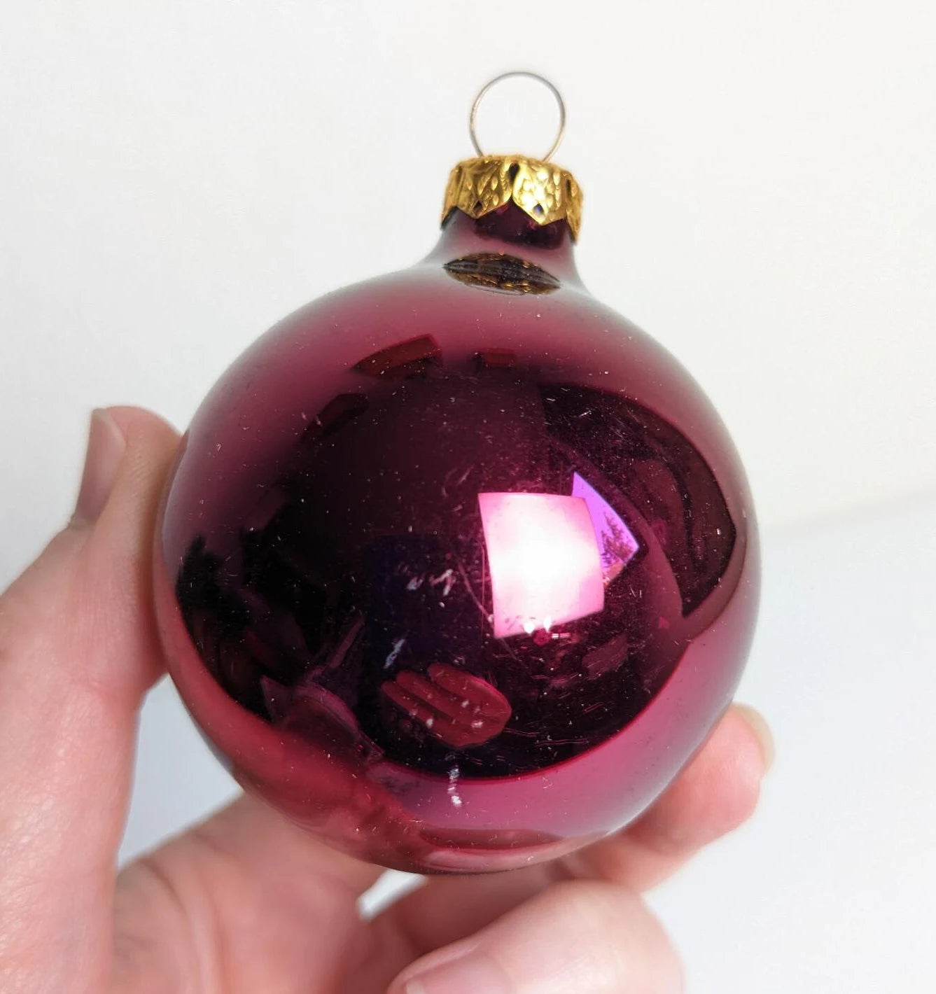 Vintage Magenta Purple Ornaments